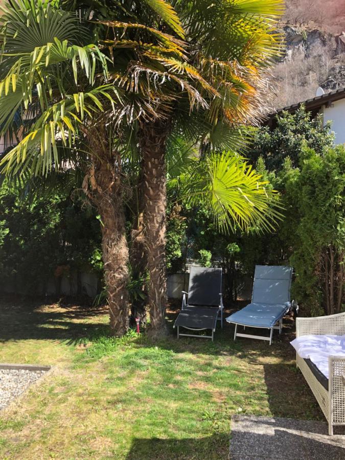 Gemuetliche Ferienwohnung Mit Garten Biasca Exterior foto